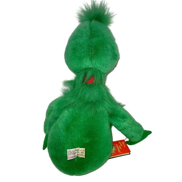 VTG Dr Seuss The GRINCH Plush 1997 Macys Christmas Stuffed Animal Large Book - Picture 3 of 14